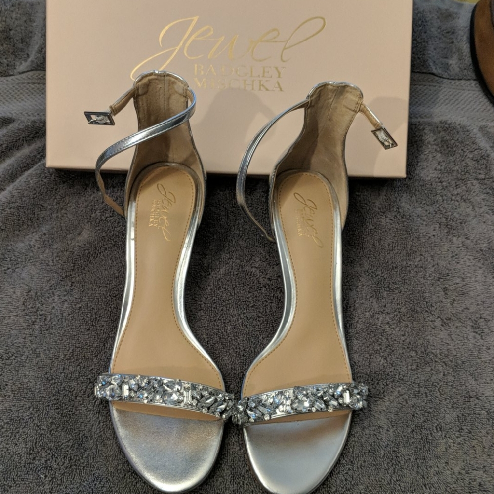 Badgley Mischka jewel shoes